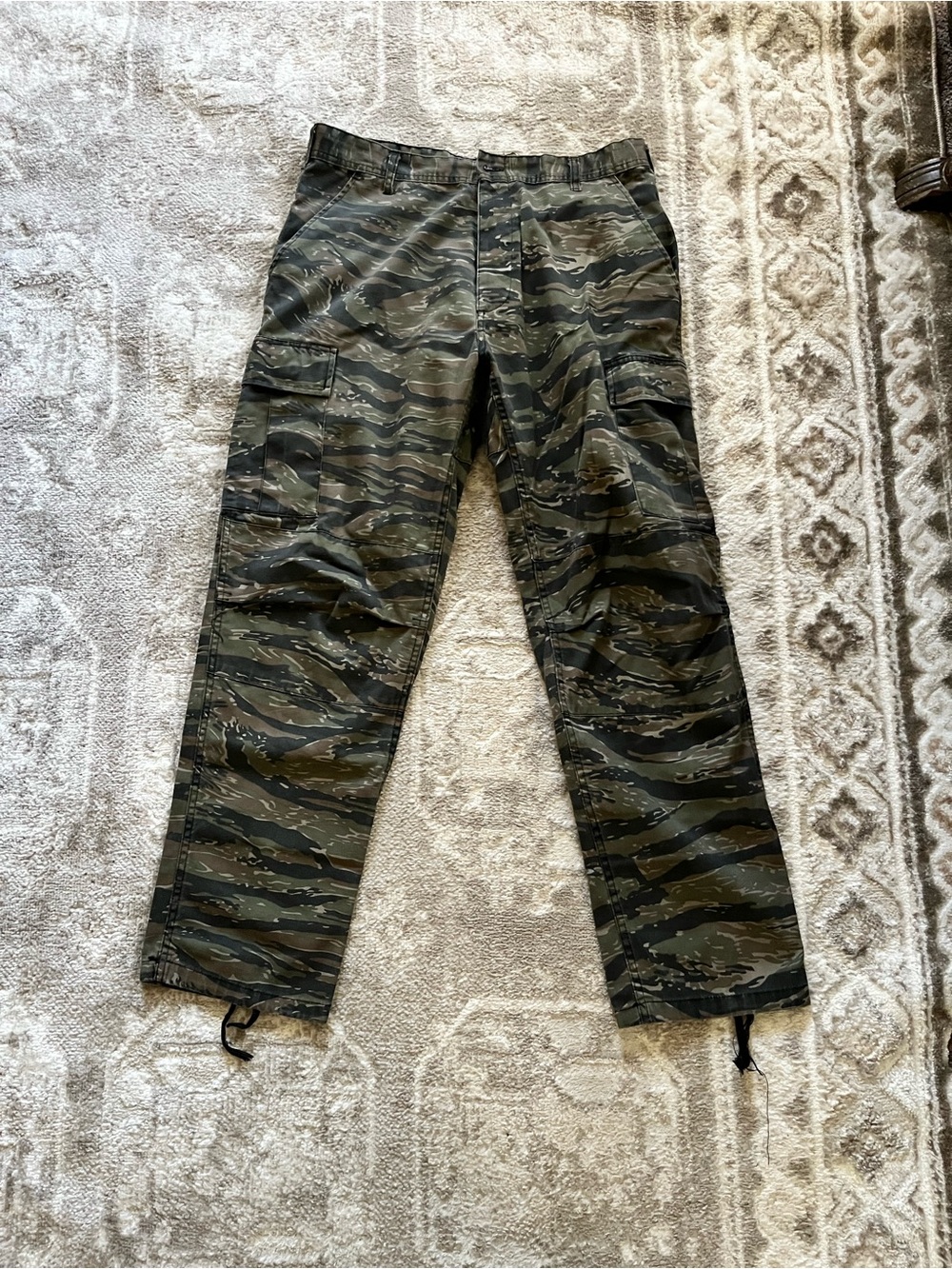 Men's Tiger Stripe Rothco Camo Cargo Pants - Green